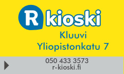 R-kioski Helsinki Kluuvi Yliopistonkatu 7 / 1737 Singh ja Tatra Oy logo